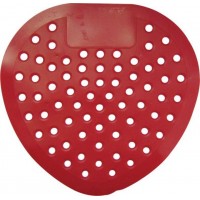 Deluxe Deodorizing Urinal Screen, Red/Cherry