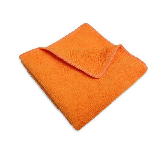 Microfiber Cleaning Cloth, Orange 16x16in