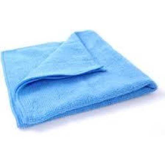 Microfiber Cleaning Cloth, Blue 16x16in