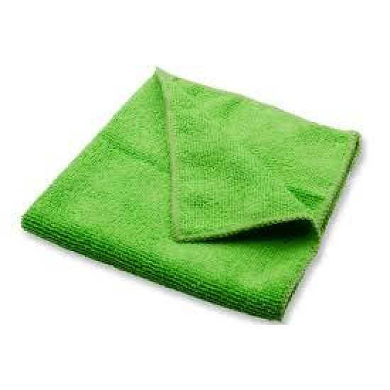 Microfiber Cleaning Cloth, Green 16x16in