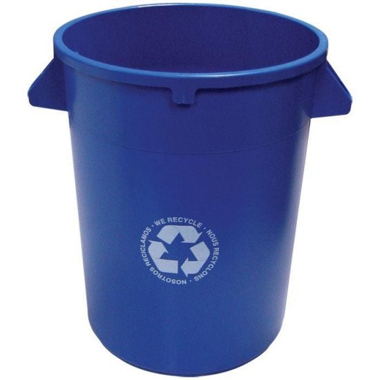 20 U.S. Gallon Blue Recycle Container