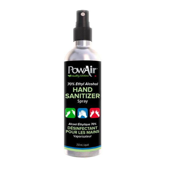 PowAir Hand Sanitizer Spray, 250 mL, 70% Ethyl Alcohol