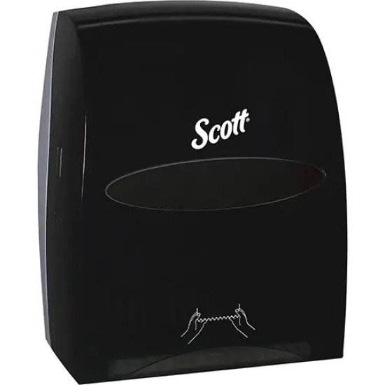 Scott® Essential System Hard Roll Towel Dispenser - Manual, Black (Refill: 02001)   -   ON LOAN