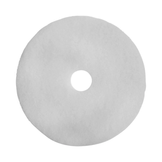 White Super Polish Floor Pads - 19'