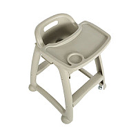 High Chair with wheels and Tray High Chair with wheels and Tray