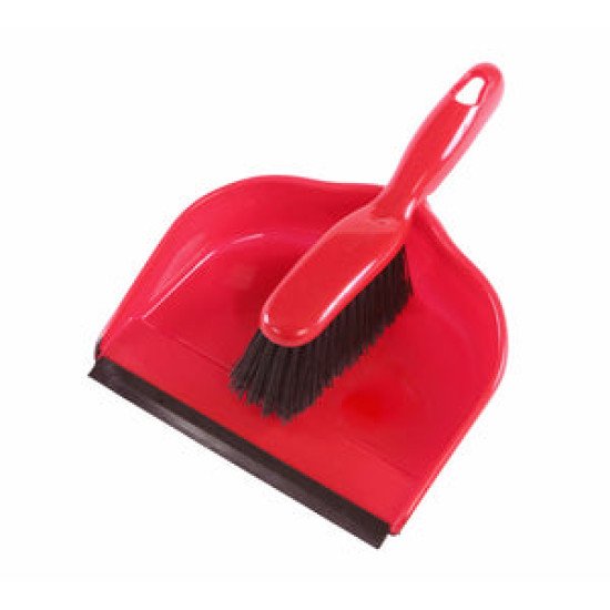 Clip-On Dust Pan and Brush Set