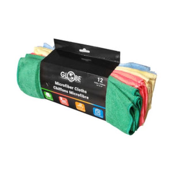 14'x14' Microfiber Assorted Colours Retail 12 Pack