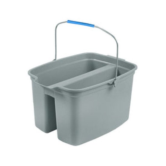 15 Qt Double Bucket Grey