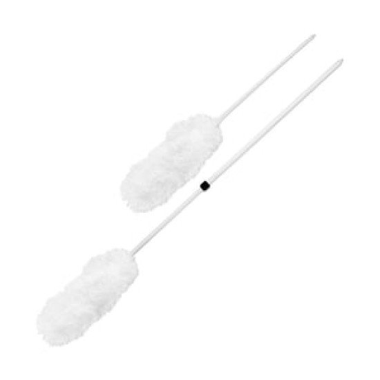 Short Handle Microfiber Duster w/ Hanging Cap and Fits on Universal Threaded Handles