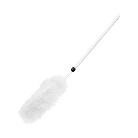 Long Handle Microfiber Duster w/ Hanging Cap and Fits on Universal Threaded Handles