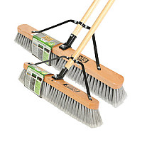 24' Assembled Wood Block Contractor push broom-Soft 24' Assembled Wood Block Contractor push broom-Soft