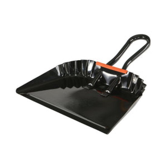 12' Metal Dustpan Black