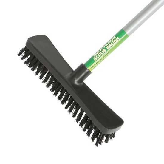 10' Floor and Deck Scrub Brush-Assembled 48' Metal Handle