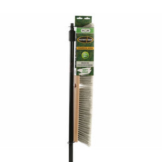 24' Side-Clipped Pathfinder push broom head-Soft w/54' Metal Handle