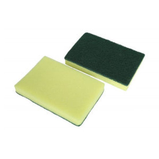6'x4' Green/Yellow H.D. Foam Scrub Sponge