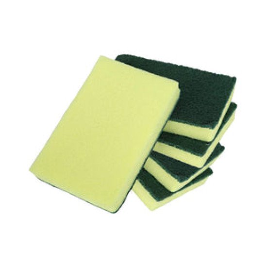 6'x4' Green/Yellow H.D. Foam Scrub Sponge