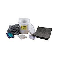 Universal 5 Gallon Spill Kit with Pail - Includes 1 5 Gallon Pail with Lid, 10 Pads, 3 Universal Socks, 1 Pair Nirtile Gloves, 1 pair Splash Goggles, 1 Disposable Bag Universal 5 Gallon Spill Kit with Pail - Includes 1 5 Gallon Pail with Lid, 10 Pads, 3 Universal Socks, 1 Pair Nirtile Gloves, 1 pair Splash Goggles, 1 Disposable Bag