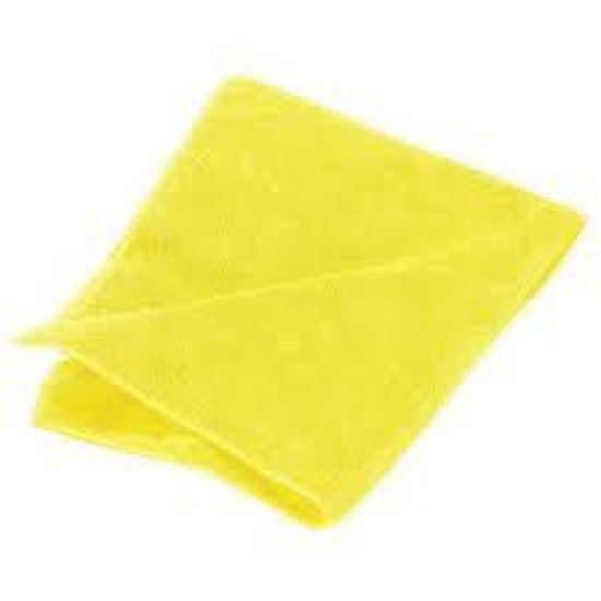 Yellow Microfiber Cleaning Cloth, 15 x 15' (320 GSM)