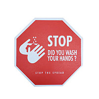 6'x 6' 'Wash Hands' Floor Decal 6'x 6' 'Wash Hands' Floor Decal