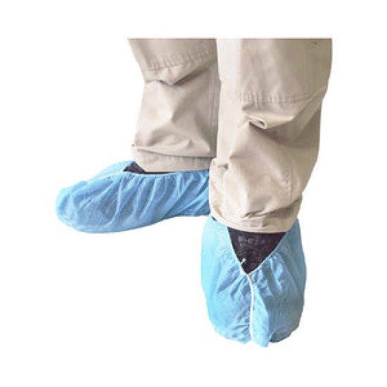 Skid Resistant Shoe Covers Blue - Large (3 Packs of 100)