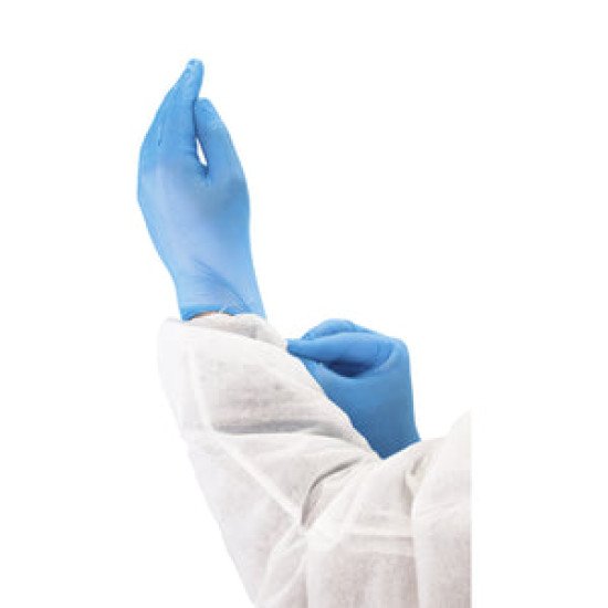 Nitrile Gloves, Small, 4mil Powder Free, Sky Blue