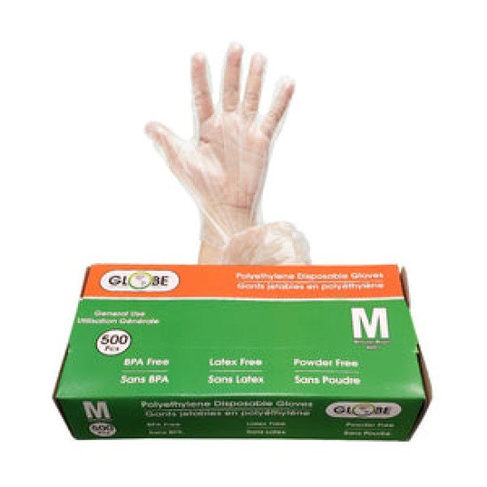 Polyethylene Gloves Powder Free - Medium (20 boxes of 500)