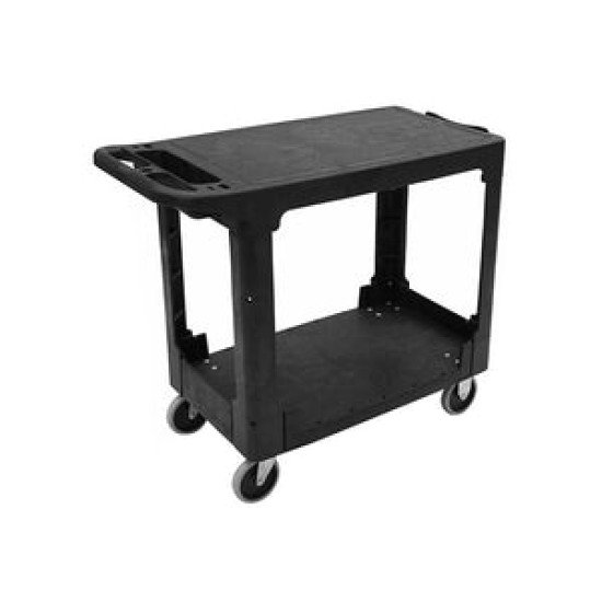 HD Flat Shelf Utility Cart Medium 550lbs Capacity - 38''x 18-3/4''x 32-1/4''