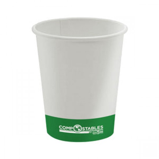 16 oz Single Wall Hot/Cold Compostable Paper Cup 1000/cs - 1.GL6055