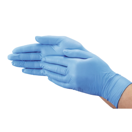 Nitrile Gloves, X-Large, 3mil Powder-Free Sky Blue