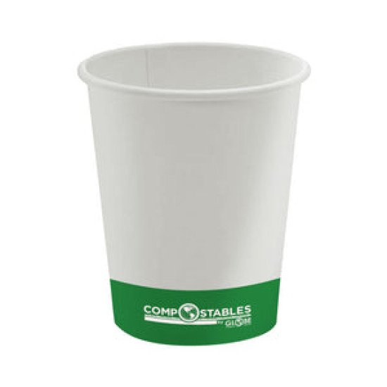 16 oz Single Wall Hot/Cold Compostable Paper Cup 1000/cs