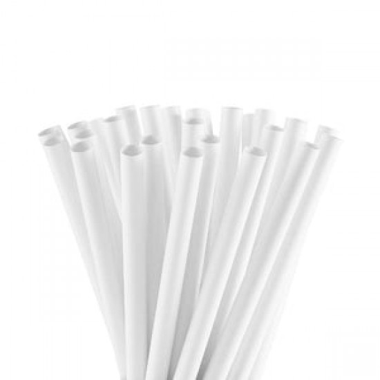 Compostable Paper Straw 7.75  Wrapped - 250 Straws per inner Pack 5000/cs - 1.GL6095