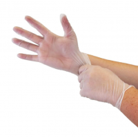 Vinyl Gloves, Small 4 mil Powder-Free,  Clear