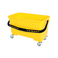 Window Cleaning Bucket with Sediment Screen and Casters Window Cleaning Bucket with Sediment Screen and Casters