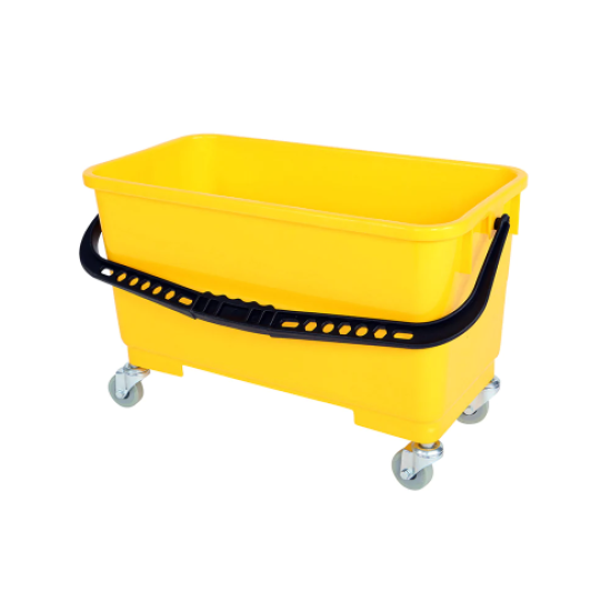 Window Cleaning Bucket with Sediment Screen and Casters