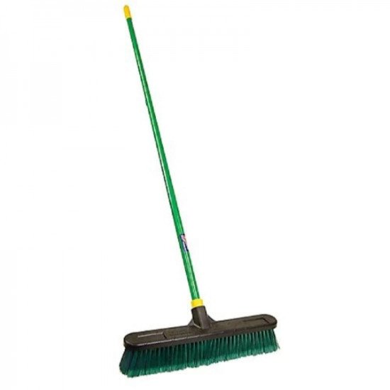 BR4318G  -  Food service push broom, 18' (green)