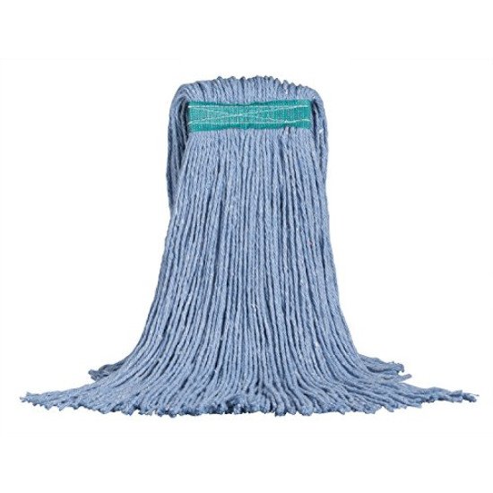 Cut End Mop, 28 Oz.  Narrow Band  Blue