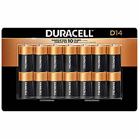Duracell CopperTop  D Batteries pkg/14