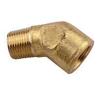 BRASS 45' STREET ELBOW. BRASS 45' STREET ELBOW.