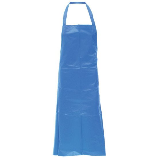 Blue Vinyl Apron 36x45 6mil  cs/72