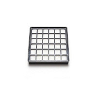 Foam exhaust filter in lieu of HEPA Foam exhaust filter in lieu of HEPA