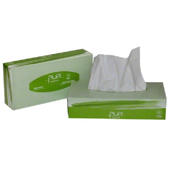 Facial Tissue Pur Value, 2ply 30x100sht