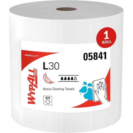 WypAll General Clean L30 Heavy Duty Cleaning Towels 1 units of 875 sheets total - 6.FOR106239