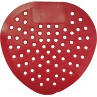 Deluxe Deodorizing Urinal Screen, Red/Cherry