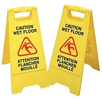 Wet Floor Sign Caution Message