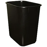 13 5/8 U.S. qt. Small Plastic Wastebasket, Black (20x22 Bag) 13 5/8 U.S. qt. Small Plastic Wastebasket, Black (20x22 Bag)