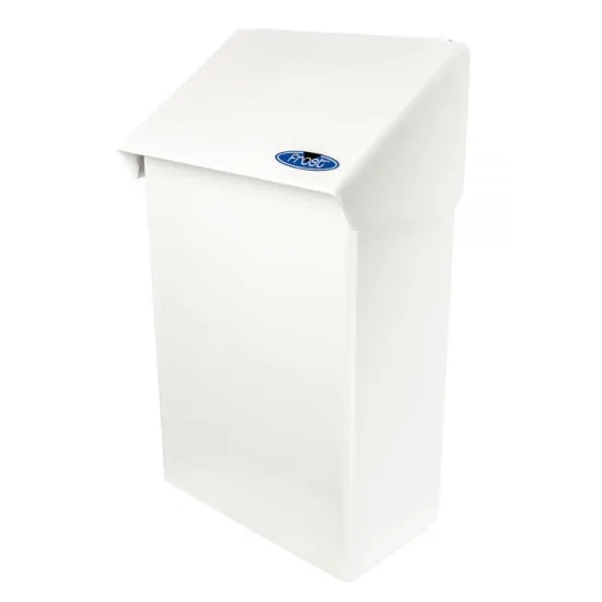 Metal Sanitary Napkin Receptacles, White - 1.A620