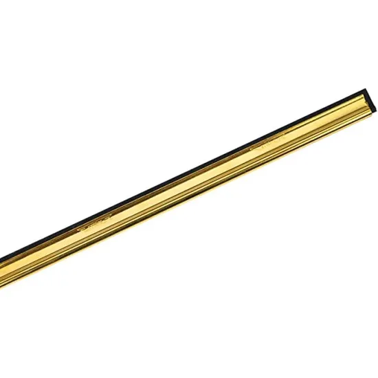 Brass window squeegee channel with rubber 18 - 3.APUCR18