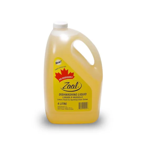 Zaal Lemon Fresh Liquid Dish Soap 4L - 1.ZA-FP-00-044
