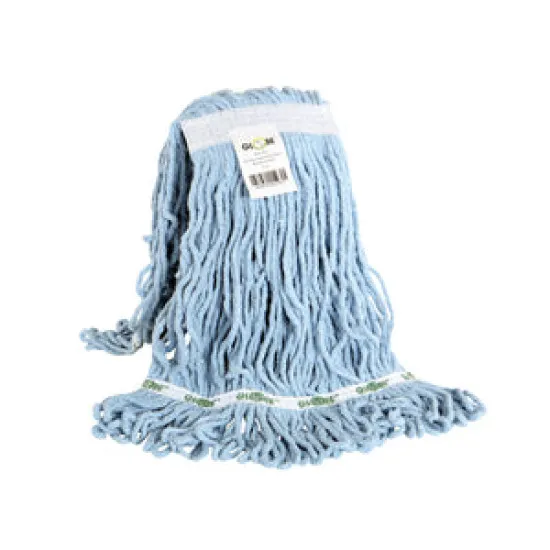 Syn-Pro® Synthetic Looped End Wet Mop Narrow Band Blue 12oz Bagged XS - 3.GL3012