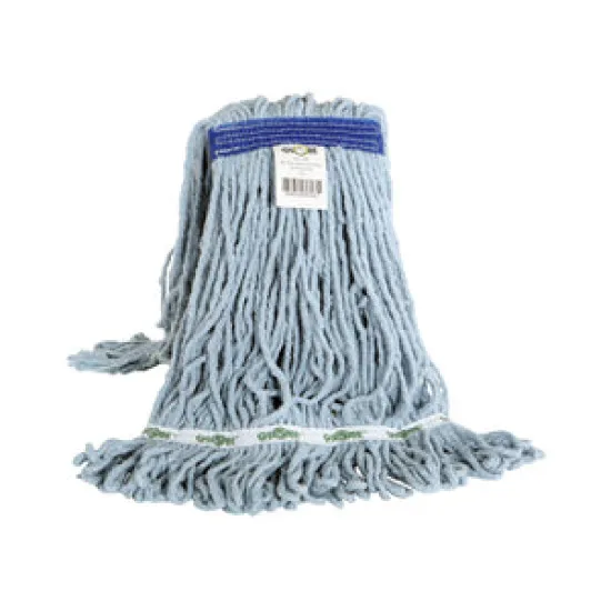 16oz, Looped End-Narrow Band Blue(Synthetic) Wet Mop - 3.GL3090